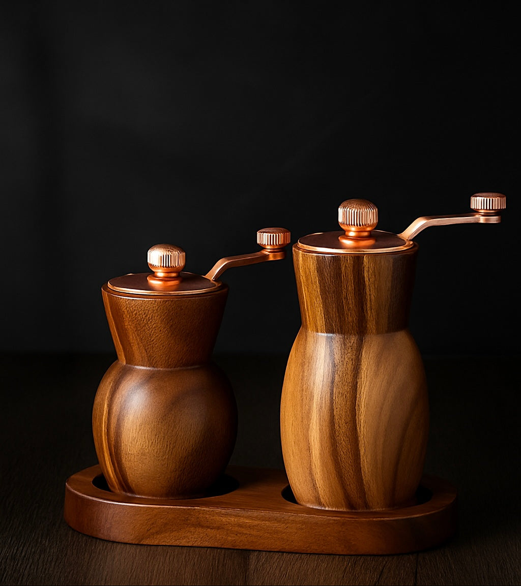 Premium Manual Salt & Pepper Grinder Set – Adjustable, Elegant & Durable