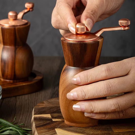 Premium Manual Salt & Pepper Grinder Set – Adjustable, Elegant & Durable