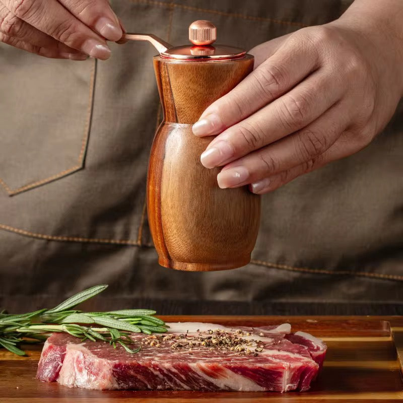 Premium Manual Salt & Pepper Grinder Set – Adjustable, Elegant & Durable